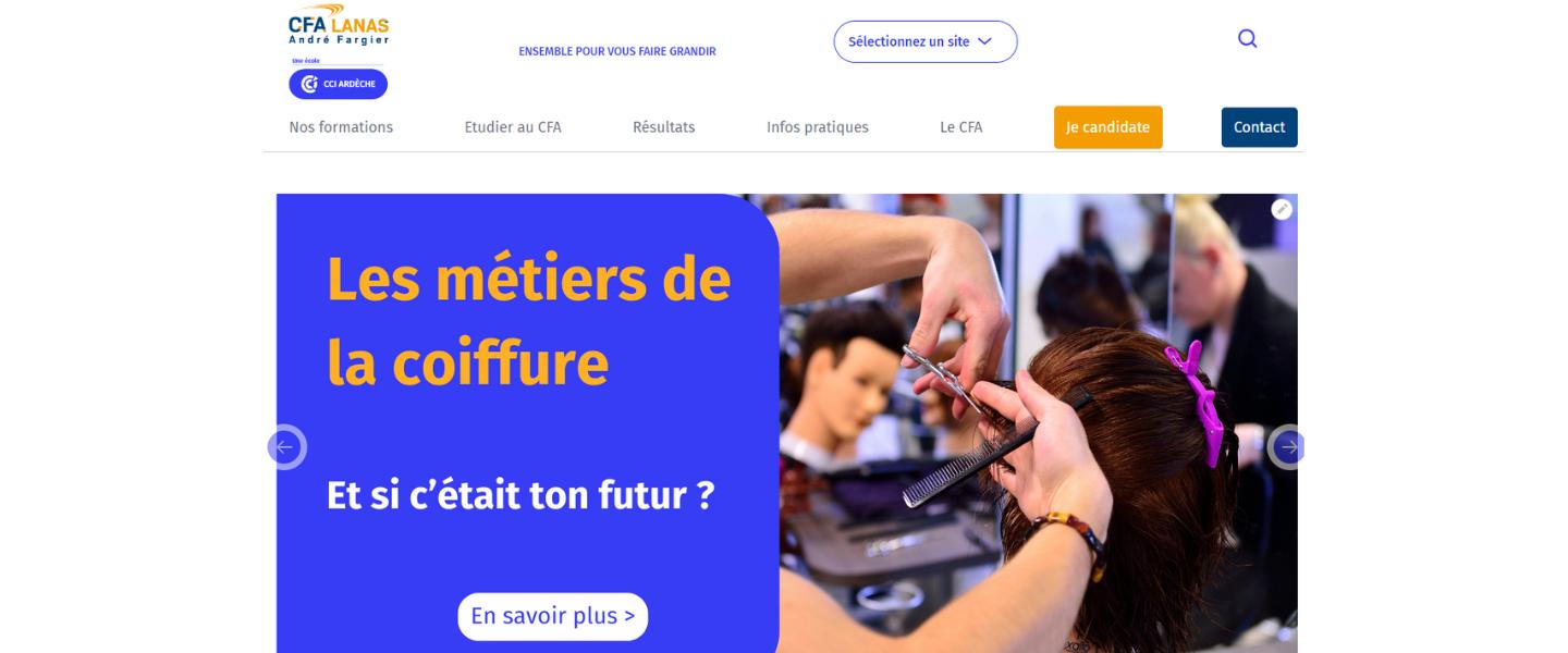 CFA Lanas nouveau site internet